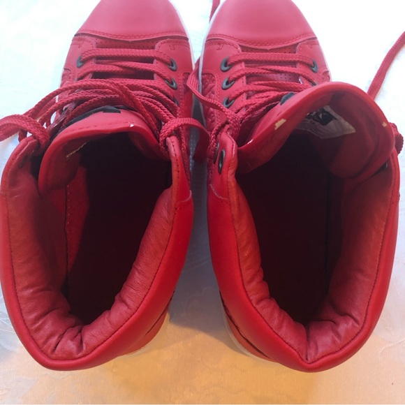 Miggy Vintage Red High-Top Sneakers Men’s Size 9 Lace-Up Life-Style Casual Shoes - Picture 15 of 16